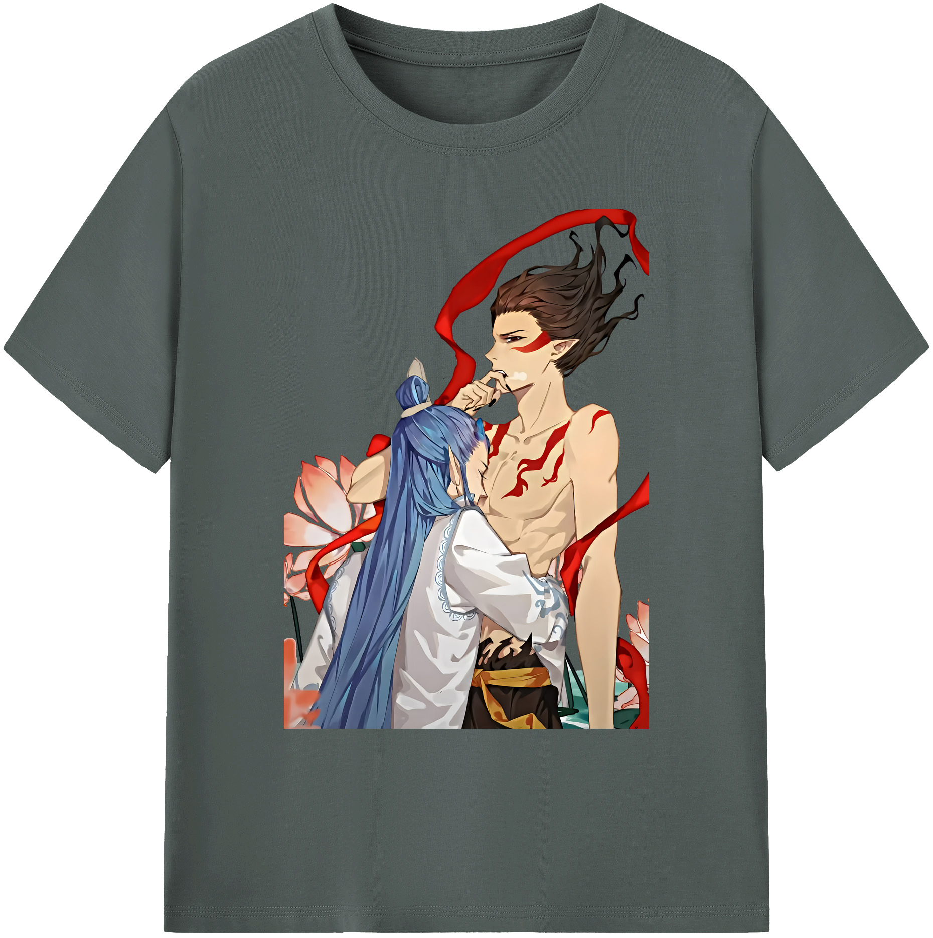 （画像用） Ne Zha 2 ナタ 魔童の大暴れ 綿100％ メンズ半袖Tシャツ｜肌触りやわらか＆通気性